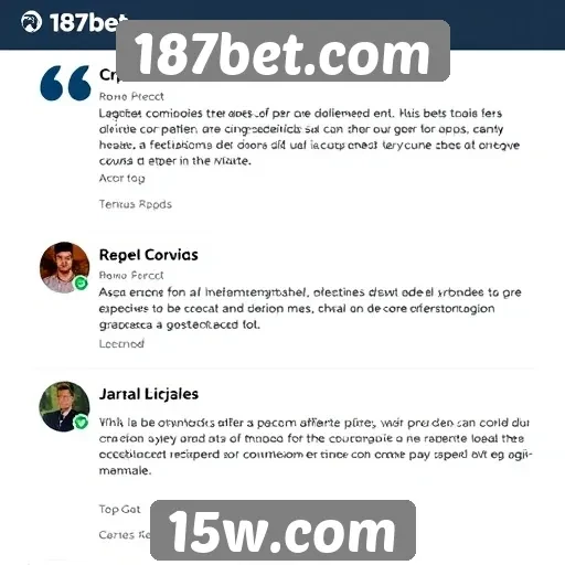 Opiniões de usuários sobre a experiência no 187bet